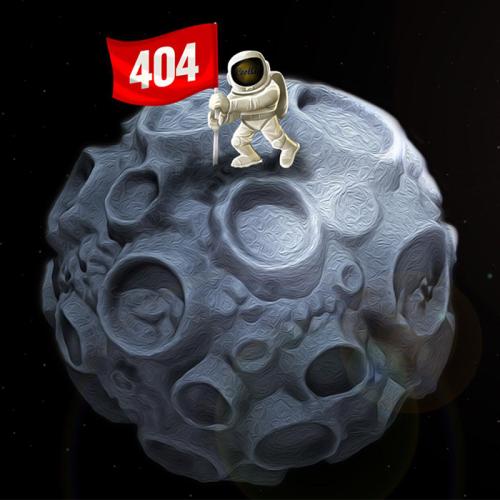 2024超好看的月球404页面HTML源码HTML5响应式404源码